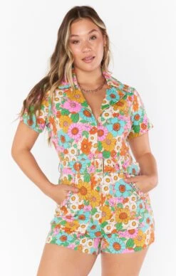 Show Me Your Mumu Outlaw Romper ~ Flower Market Denim -Show Me Your Mumu kielebre 2.235759