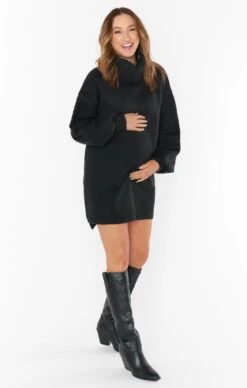 Show Me Your Mumu Chester Sweater Dress ~ Black Knit -Show Me Your Mumu lisa preg 10.2823007