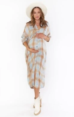 Show Me Your Mumu Leo Button Down Tunic ~ Georgetown Plaid -Show Me Your Mumu lisa preg 10.2823108