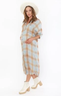 Show Me Your Mumu Leo Button Down Tunic ~ Georgetown Plaid -Show Me Your Mumu lisa preg 10.2823117