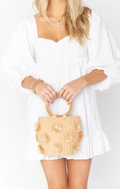 Show Me Your Mumu Elia Straw Bag ~ Natural/White -Show Me Your Mumu lyndencourtney 1.253836