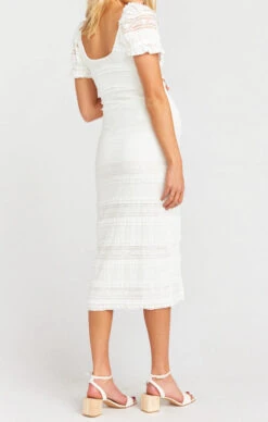 Show Me Your Mumu Honey Bun Tie Dress ~ Vintage Ruffle Lace Cream -Show Me Your Mumu mps9 1720 wr64 06