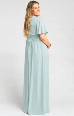 Show Me Your Mumu Emily Empire Maxi Dress ~ Silver Sage Crisp -Show Me Your Mumu muternity taryn 2.213617