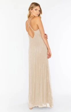 Show Me Your Mumu Gala Gown ~ Champagne Beaded -Show Me Your Mumu newbeaded3