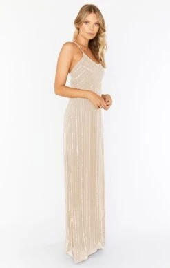 Show Me Your Mumu Gala Gown ~ Champagne Beaded -Show Me Your Mumu newbeaded4