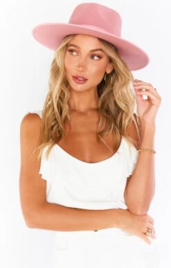 Show Me Your Mumu Lack Of Color Rancher Hat ~ Rose Pink -Show Me Your Mumu newsession6383