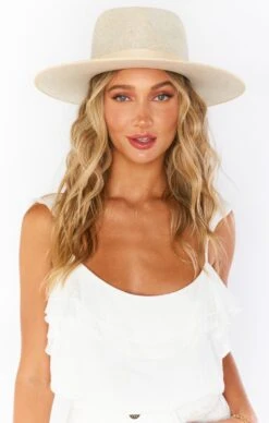 Show Me Your Mumu Lack Of Color Carlo Rancher Hat ~ Ivory Speckle -Show Me Your Mumu newsession6391
