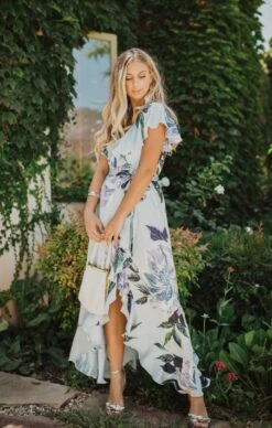 Show Me Your Mumu Jess Ruffle Midi Dress ~ Mint To Be Floral -Show Me Your Mumu ojaibridal19instaecomm 006