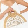 Show Me Your Mumu Nicola Straw Bag ~ Natural/White -Show Me Your Mumu reshoots savchantelle bridal emilylindsay 6.298278