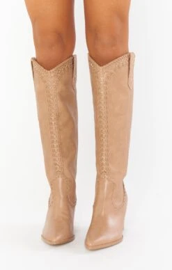 Show Me Your Mumu Billini Finley Cowboy Boot ~ Taupe -Show Me Your Mumu resortswim ellie 11.2925449