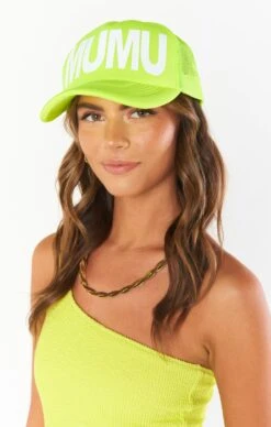 Show Me Your Mumu MUMU Trucker Hat ~ Neon Yellow 14 Show Me Your Mumu MUMU Trucker Hat ~ Neon Yellow -Show Me Your Mumu resortswim ellie 11.2925547