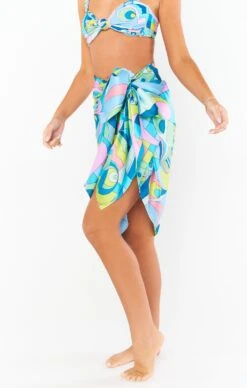Show Me Your Mumu Kiran Sarong ~ Go Go Luxe Satin -Show Me Your Mumu resortswim ellie 11.2925584
