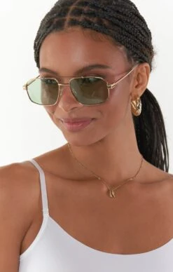 Show Me Your Mumu Banbè Eyewear The Heidi Sunglasses ~ Gold/Olive -Show Me Your Mumu shadesofpinck 3.940197