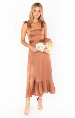 Show Me Your Mumu Claire Midi Dress ~ Copper Luxe Satin -Show Me Your Mumu sophiakaitlyn 10.2576723 cf6102e4 3259 4f55 84fd 73b82ed7ceee