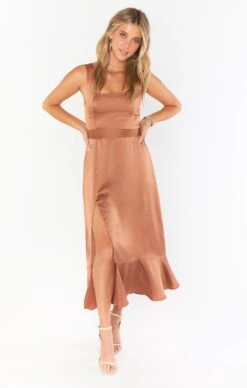 Show Me Your Mumu Claire Midi Dress ~ Copper Luxe Satin -Show Me Your Mumu sophiakaitlyn 10.2576752 e079e52f fcdd 4096 9a18 72018caadbf9