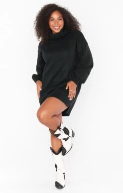 Show Me Your Mumu Chester Sweater Dress ~ Black Knit -Show Me Your Mumu sophiakaitlyn 10.2577512
