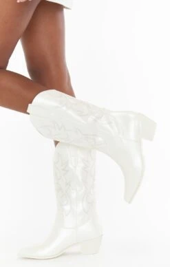 Show Me Your Mumu Billini Unaro Cowboy Boot ~ White Pearl 9 Show Me Your Mumu Billini Unaro Cowboy Boot ~ White Pearl -Show Me Your Mumu sophiakavia 5.195215