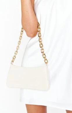 Show Me Your Mumu Billini Aliza Shouler Bag ~ Bone Croc