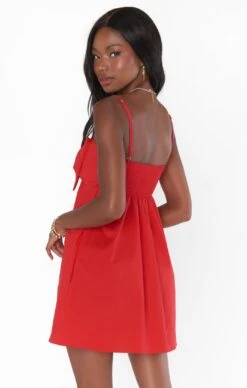 Show Me Your Mumu Best Bow Dress ~ Cherry Poplin -Show Me Your Mumu spring23 tori 6.2810702