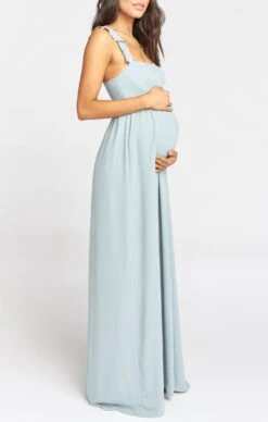 Show Me Your Mumu June Maxi Dress ~ Silver Sage Crisp -Show Me Your Mumu springbridal emily 12.171812