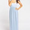 Show Me Your Mumu June Maxi Dress ~ Steel Blue Chiffon