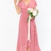 Show Me Your Mumu Jess Ruffle Midi Dress ~ Sunset Rose Chiffon -Show Me Your Mumu springbridal meggolexa 11.1943810