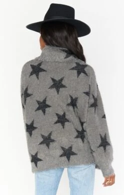 Show Me Your Mumu Fatima Turtleneck Sweater ~ Smokey Star Knit -Show Me Your Mumu springbridal torijudah 11.1925543