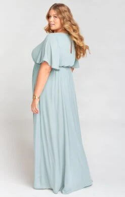 Show Me Your Mumu Emily Empire Maxi Dress ~ Silver Sage Crisp -Show Me Your Mumu springbridalplus alexis 1.33302