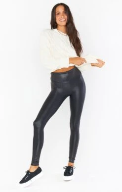 Show Me Your Mumu SPANX Faux Leather Leggings ~ Black