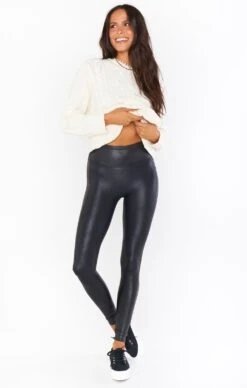 Show Me Your Mumu SPANX Faux Leather Leggings ~ Black -Show Me Your Mumu su21 emilyjudah 9.270304