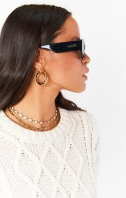 Show Me Your Mumu Banbè Eyewear The Alessandra Sunglasses ~ Black & Smoke -Show Me Your Mumu su21 emilyjudah 9.270345