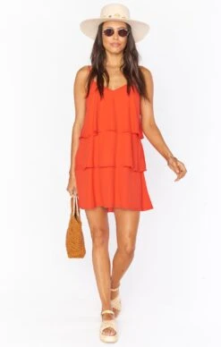 Show Me Your Mumu Suarez Ruffle Dress ~ Tequila Sunrise -Show Me Your Mumu su sp twiggy emily 3.136070