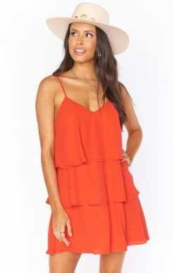 Show Me Your Mumu Suarez Ruffle Dress ~ Tequila Sunrise