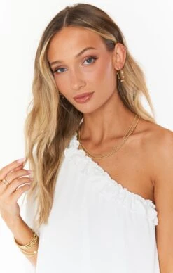 Show Me Your Mumu Faithy Jewels Faith Pearl Hoop Earrings~ 24K Gold Plated -Show Me Your Mumu subridal bricourtney 3.85947