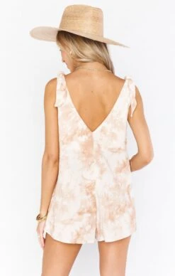 Show Me Your Mumu Tilda Tie Romper ~ Twisted Tie Dye Tan 10 Show Me Your Mumu Tilda Tie Romper ~ Twisted Tie Dye Tan -Show Me Your Mumu summerbridal shadesofpinck sydnibri 2.2337947
