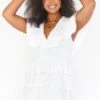 Show Me Your Mumu Sweet Ruffle Mini Dress ~ White -Show Me Your Mumu sweetrufflemini
