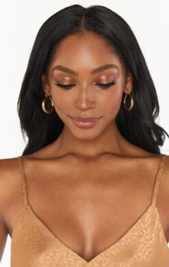 Show Me Your Mumu LUV AJ X SIVAN AYLA Havana Hoop Earrings ~ Gold -Show Me Your Mumu sydni blake giftshopnovember 10.2223065