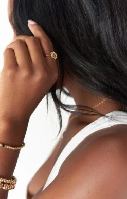 Show Me Your Mumu Ki.ele Jewelry Aloha Hibiscus Ring ~ 14K Gold -Show Me Your Mumu sydnilexa 8.1813843