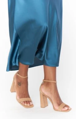 Show Me Your Mumu Steve Madden Tiaa Block Heel ~ Tan Nubuck