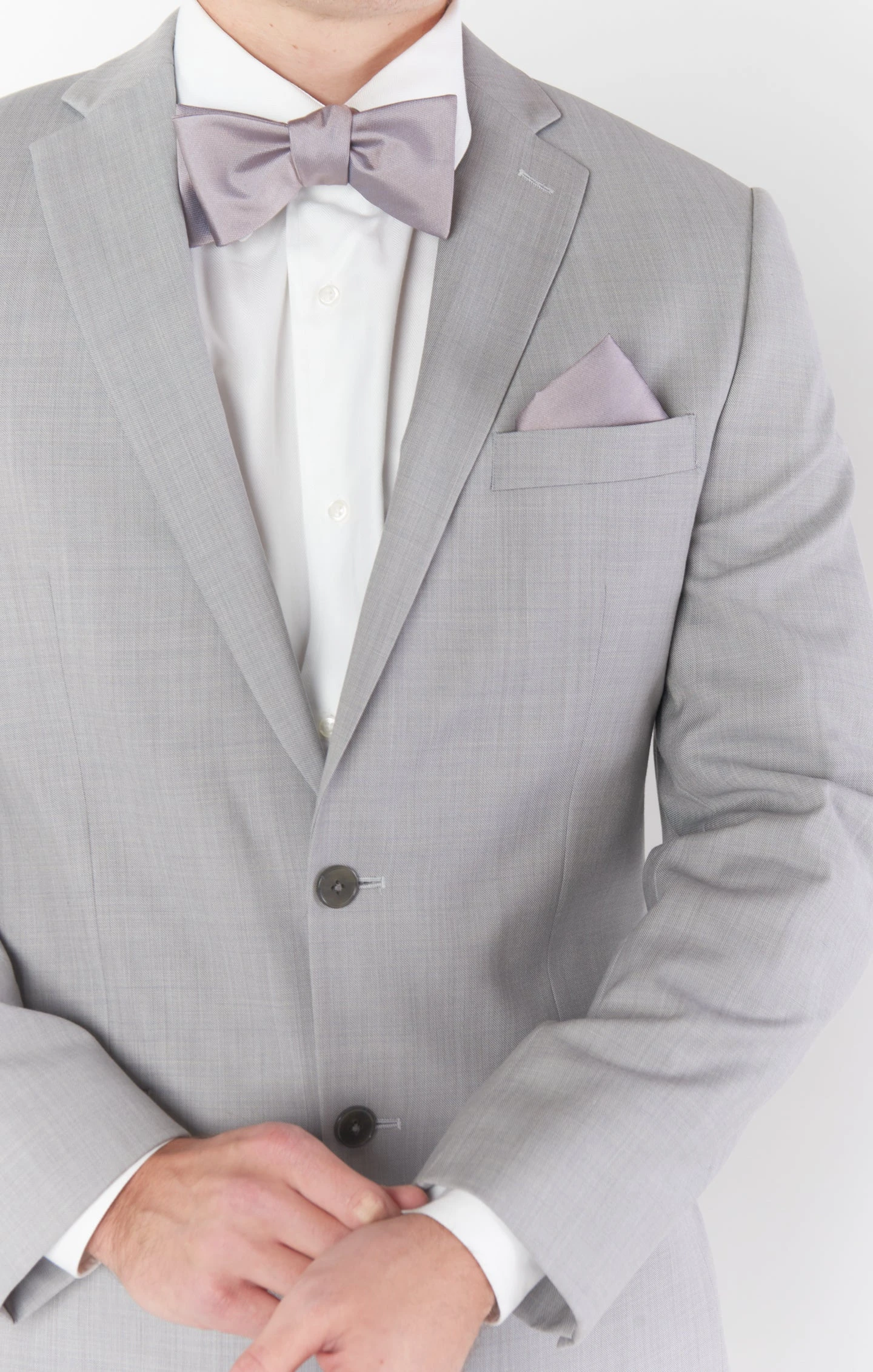 Show Me Your Mumu Josh Bow Tie ~ Dusty Purple Solid 5 Show Me Your Mumu Josh Bow Tie ~ Dusty Purple Solid - Image 3