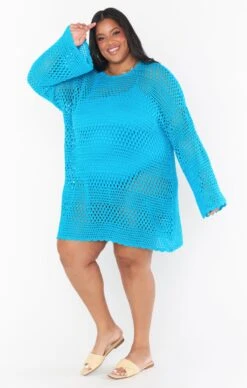 Show Me Your Mumu Paula Pullover ~ Turquoise Crochet -Show Me Your Mumu torijudah 2.736598