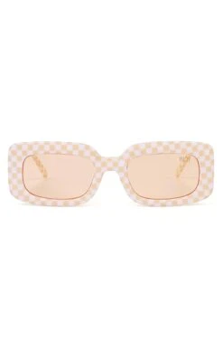 Show Me Your Mumu INDY Sunglasses Dolly Sunglasses ~ Beige Checkered