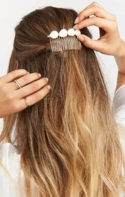 Show Me Your Mumu Rory Ashton Baroque Pearl Hair Comb ~ Gold/Pearl -Show Me Your Mumu winterbridal judahmeggo 9.126778