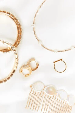 Show Me Your Mumu Rory Ashton Baroque Pearl Hair Comb ~ Gold/Pearl -Show Me Your Mumu winterbridal judahmeggo 9.127443