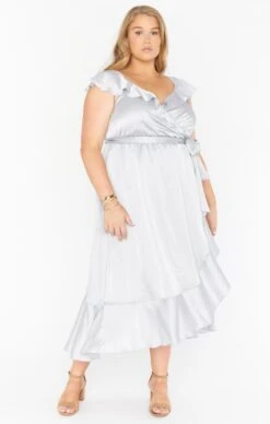 Show Me Your Mumu Samantha Ruffle Wrap Dress ~ Silver Luxe Satin -Show Me Your Mumu winterbridal lexaemilty 9.114426 90298eb0 3c47 4e72 932f b1ee08332a8e