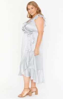 Show Me Your Mumu Samantha Ruffle Wrap Dress ~ Silver Luxe Satin -Show Me Your Mumu winterbridal lexaemilty 9.114431