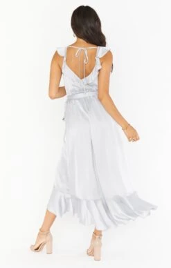 Show Me Your Mumu Samantha Ruffle Wrap Dress ~ Silver Luxe Satin -Show Me Your Mumu winterbridal lexaemilty 9.114669