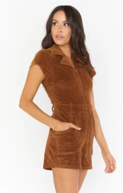 Show Me Your Mumu Outlaw Romper ~ Saddle Brown Corduroy -Show Me Your Mumu winterbridal lexaemilty 9.115054