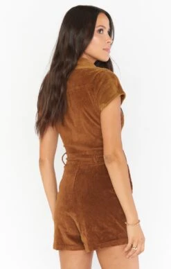 Show Me Your Mumu Outlaw Romper ~ Saddle Brown Corduroy -Show Me Your Mumu winterbridal lexaemilty 9.115062